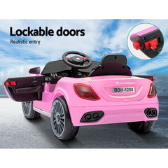 Rigo Kids Electric Ride On Car Toys Cars Headlight Music Remote Control 12V Pink