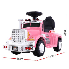 Ride On Truck - Rigo Kids Electric Truck 6V, Pink