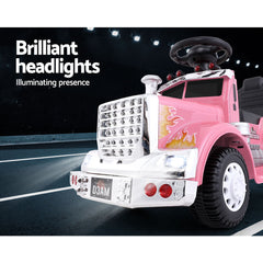 Ride On Truck - Rigo Kids Electric Truck 6V, Pink