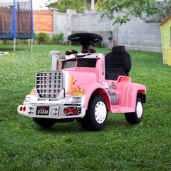 Ride On Truck - Rigo Kids Electric Truck 6V, Pink