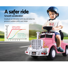 Ride On Truck - Rigo Kids Electric Truck 6V, Pink