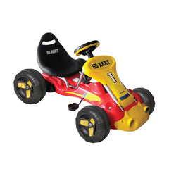 Pedal Powered Go-Kart for Children (Red) Ride & Steer/ 4-Wheel Vehicle