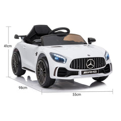 Kahuna Mercedes Benz Licensed Kids Electric Ride On Car Remote Control - White