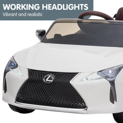 Kahuna Licensed Lexus Lc 500 Kids Electric Ride On Car - White