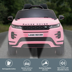 Kahuna Pink Land Rover Licensed Kids Ride On Car