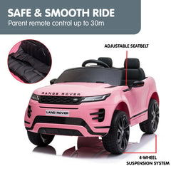 Kahuna Pink Land Rover Licensed Kids Ride On Car