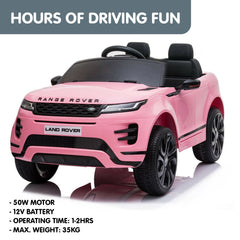 Kahuna Pink Land Rover Licensed Kids Ride On Car