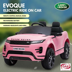 Kahuna Pink Land Rover Licensed Kids Ride On Car