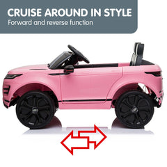 Kahuna Pink Land Rover Licensed Kids Ride On Car