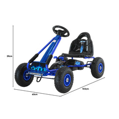 Kids Ride On Pedal Go Kart - Kahuna G95 Blue