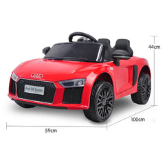 Kahuna R8 Spyder Audi Licensed Kids Electric Ride On Car Remote Control - Red